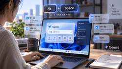 AI called by 'Alt+Space'...Gemini has entered PC daily life