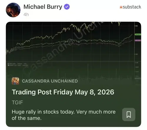 Michael Burry: "Semiconductor Stock Rally Reminiscent of Dot-Com Bubble Collapse"...Will He Be Right This Time?