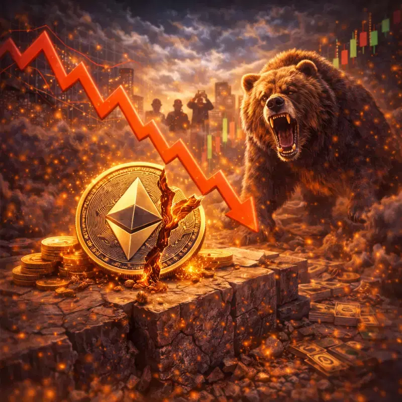 Ethereum Breaks $2,000, 'Sell-off' Fear Spreads... "Market Crash Won't End Here" Warning
