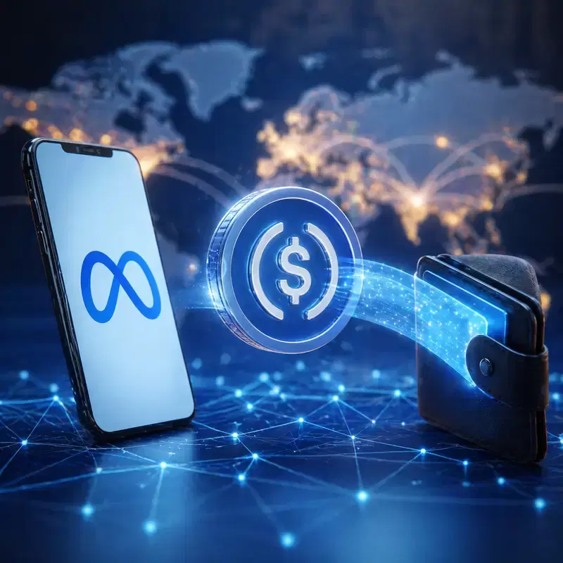 "Coins instead of dollars"...Meta begins USDC revenue settlement