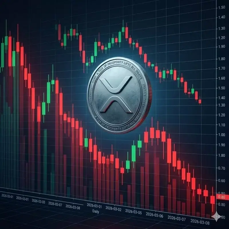 XRP(리플), 0.8달러 재시험 시나리오 가시화..."1.4달러 못 넘으면 끝장"