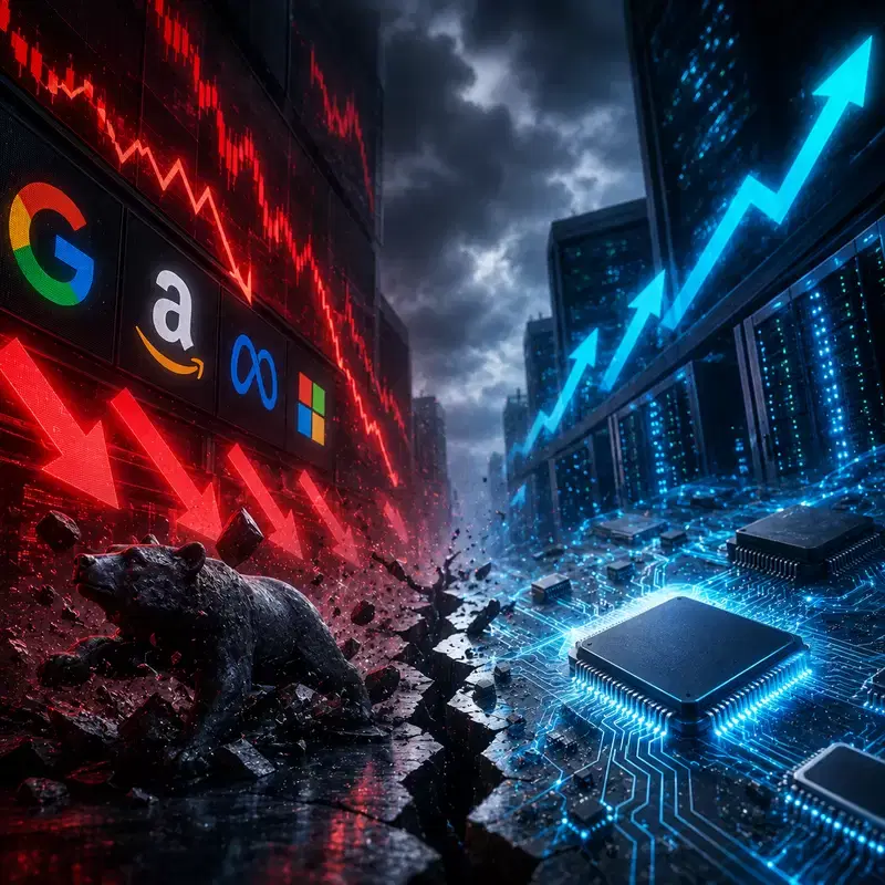 반도체 오르면 뭐하나...美 증시, 알파벳(GOOGL)·아마존(AMZN) 추락에 '휘청'