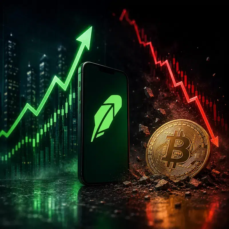 로빈후드(HOOD), 비트코인(BTC) 동조화 중단...암호화폐 대리주 탈출?