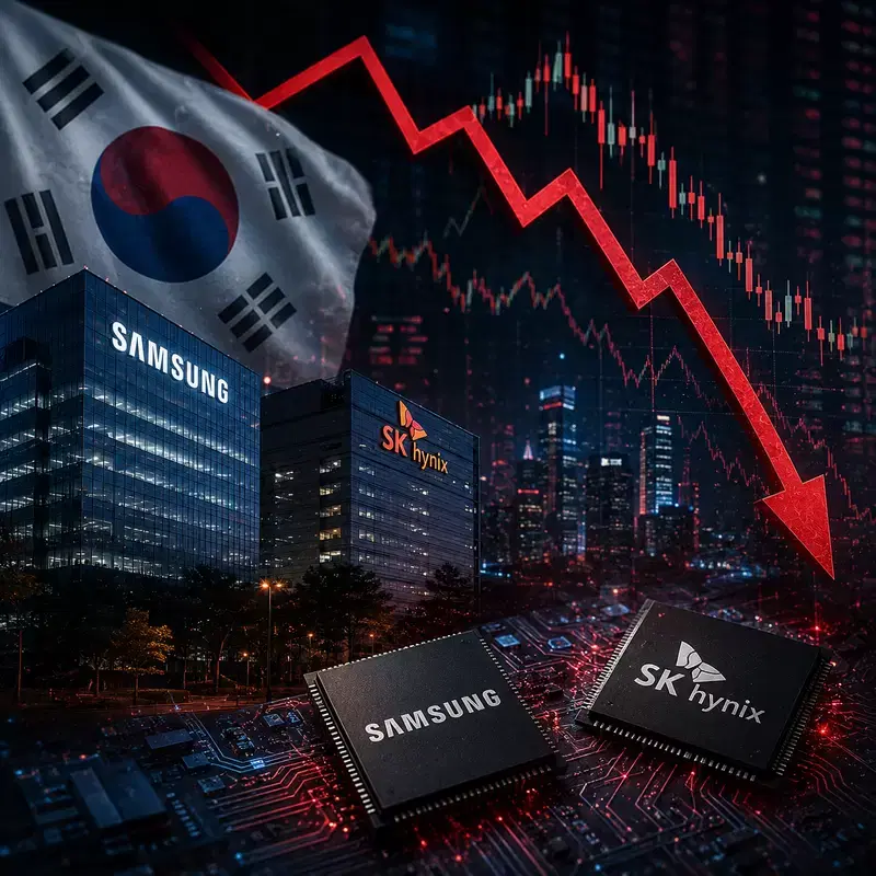 삼성전자·SK하이닉스, 동반 폭락...나스닥發 반도체 매도 폭탄 직격타