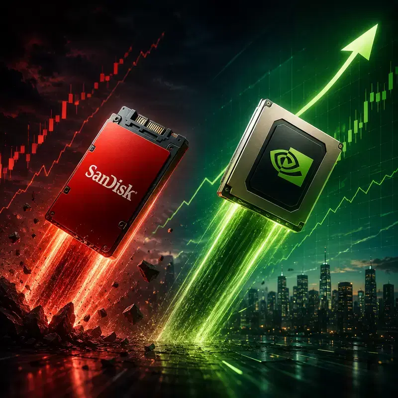 SanDisk (SNDK), pressured by Nvidia (NVDA) aiming for a 100% rally in the second half?