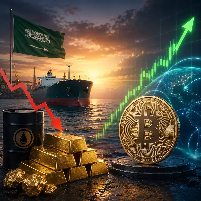 International Oil Prices Fall as Saudi Arabia Releases 8 Million Barrels of Crude...Bitcoin (BTC) and Gold Prices Revive Simultaneously