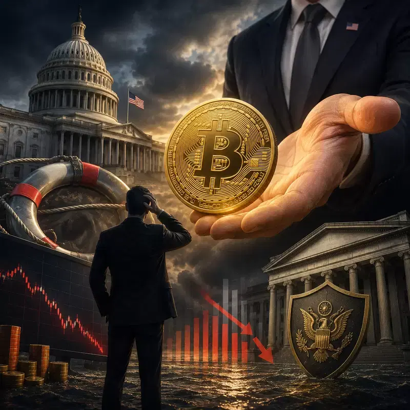 Bitcoin (BTC): If it crashes, will the US government release money to bail it out?