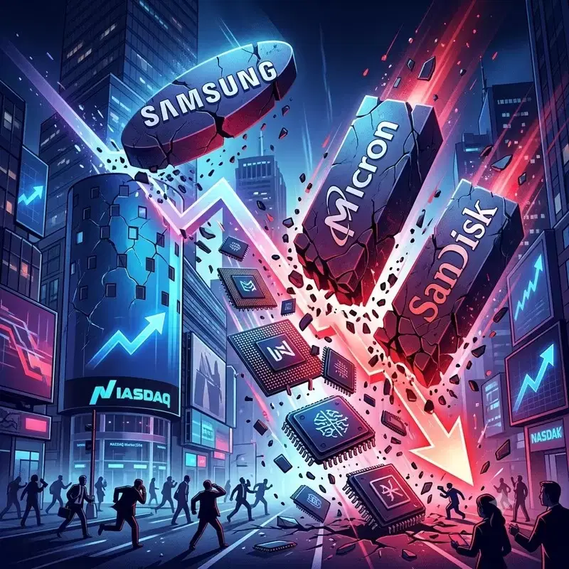 A bomb launched by Samsung?...Micron (MU) and SanDisk (SNDK) plunge together