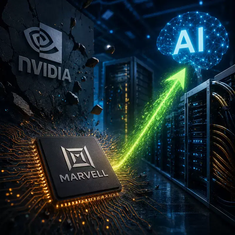 마벨, 엔비디아(NVDA) 제품 출시 로드맵 균열에 '반사이익'...AI 왕좌 바뀌나
