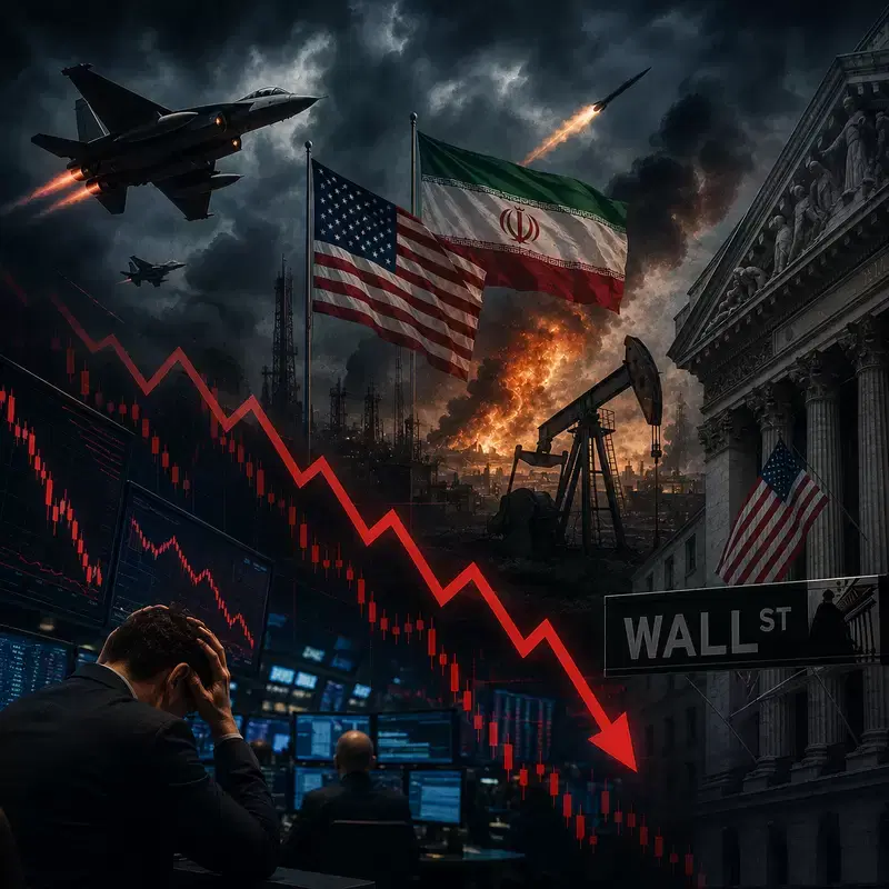 Dow Futures Fall on Middle East War Fears...US Stock Market Faces Heightened Risk of Further Plunge
