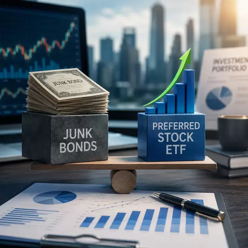Wall Street: "No Need to Burn Money on Junk Bonds"...Recommends 6 Preferred Stock ETFs with Lower Credit Risk