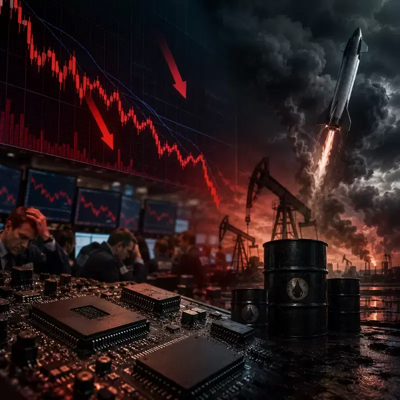 Semiconductor Party Over in a Day?...Intel, SpaceX Plummet Together on Samsung Shock