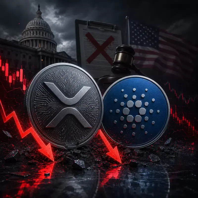 美 암호화폐 법안 지연 때문에...XRP·카르다노(ADA) 하방 압력 심화
