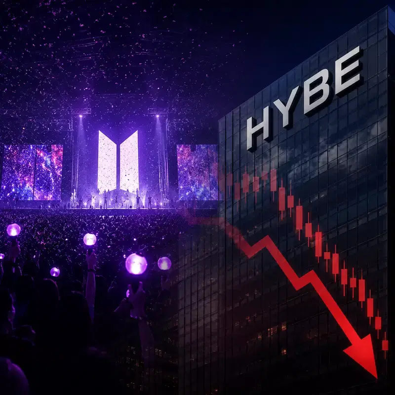 Despite BTS Concert's Huge Success, HYBE Stock Plummets... 'Frustration' Due to KOSPI Shock