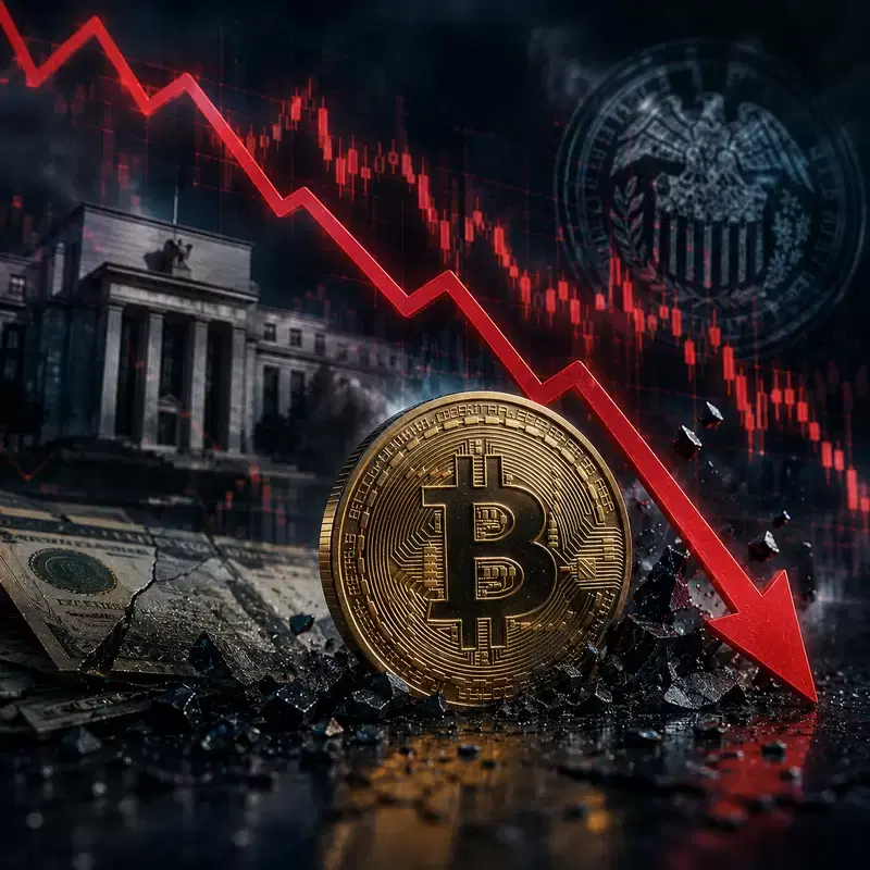 비트코인(BTC), 연준 동결 뒤 20% 급락?...채권·코인 연쇄 하락 '적신호'