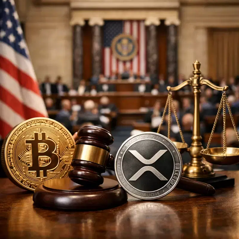 암호화폐 법안, 상원에 '발목'...비트코인(BTC) 6만 3,500달러·XRP 1달러 위협