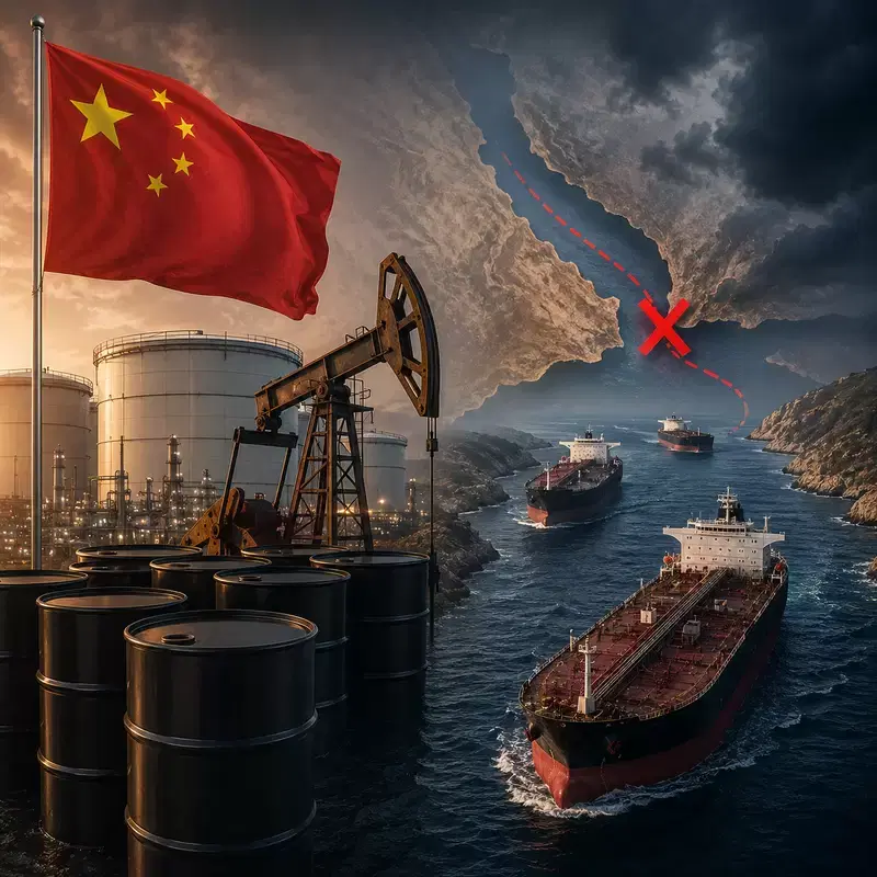 China's Crude Oil Imports Hit 3-Month High... 'Hormuz Re-blockade to Reverse Recovery' Warning