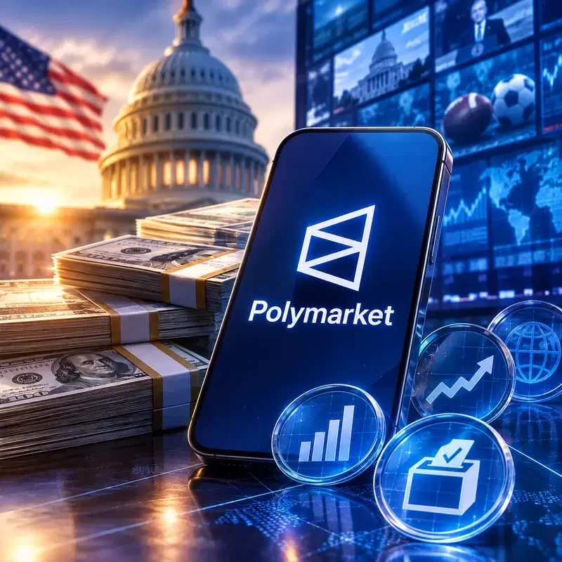 Polymarket's value jumps 40% after partnering with Donald Trump Jr., closely trailing Kalshi