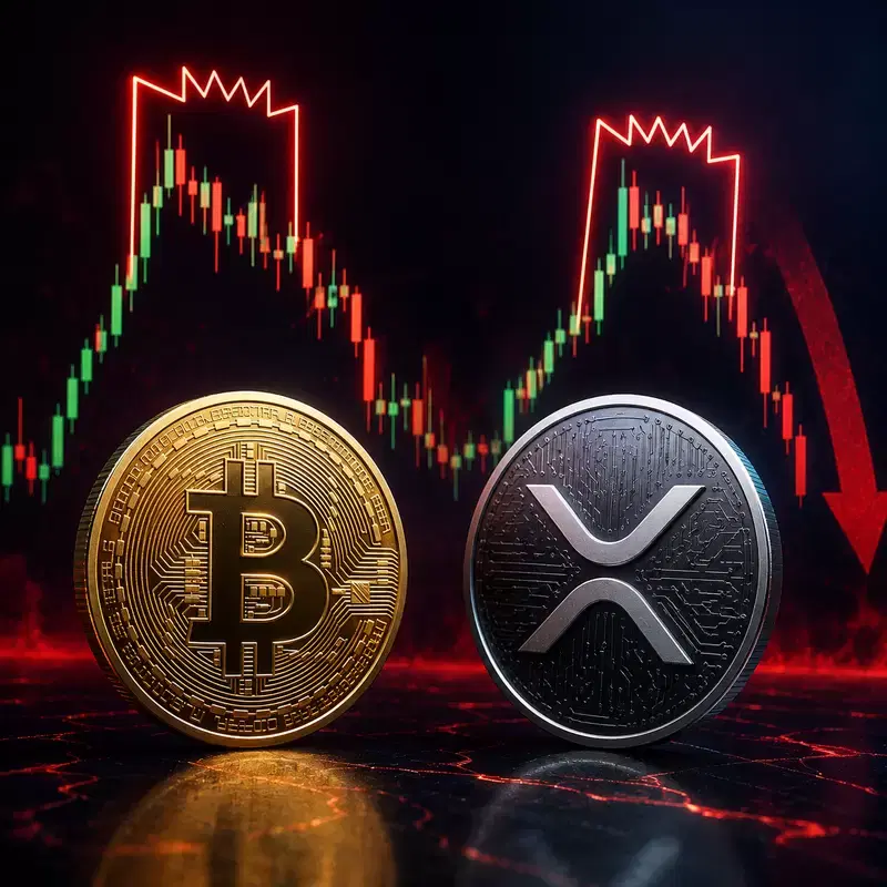 비트코인·XRP, 공포의 '바트 심슨' 동시 포착...급등분 다 뱉어내나?