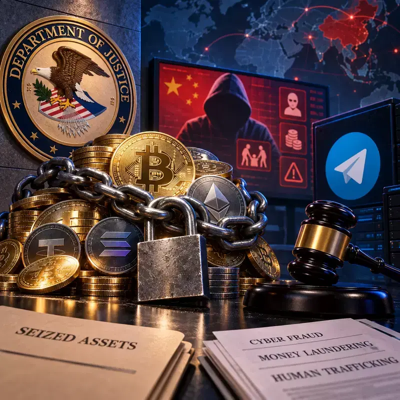 US DOJ Freezes $52 Million in Cryptocurrency... China's Fraud Market Finally Caught