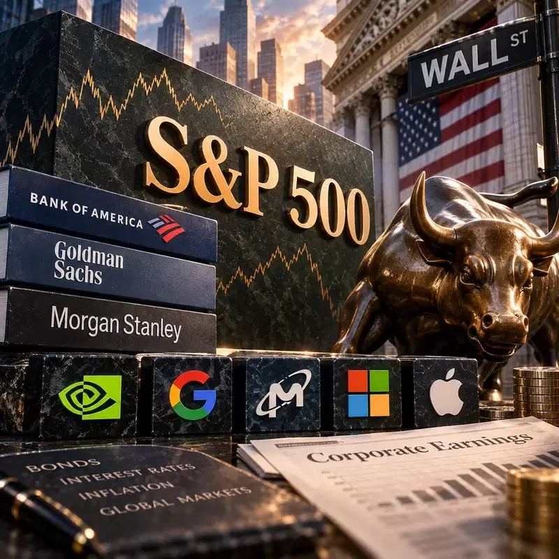 월가, S&P 500 연말 전망 '정면충돌'...7,400 vs 8,000 누구 말이 맞을까?