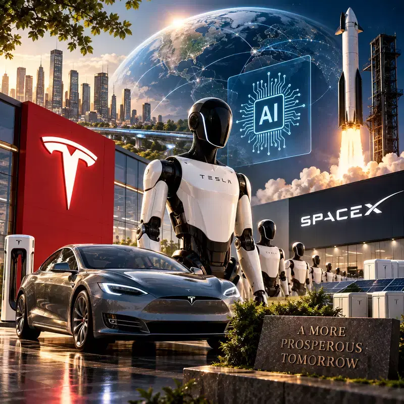 테슬라(TSLA) 머스크 "인류 보편적 고소득, AI·로봇만이 해답"