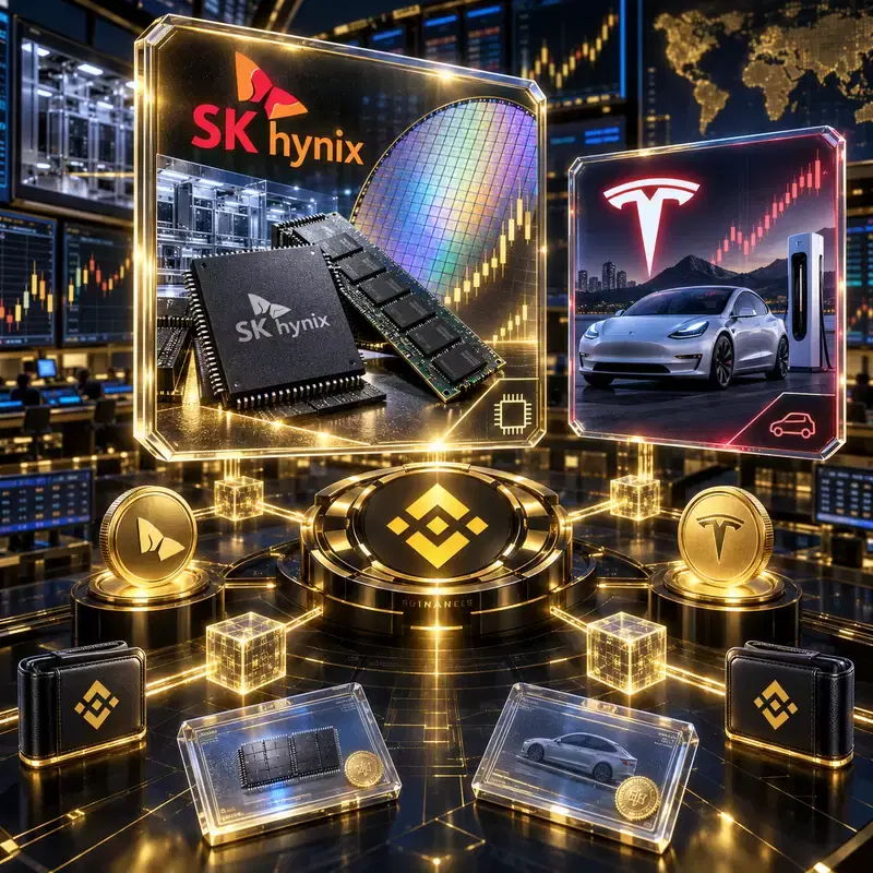Binance Lists 25 Stock Tokens...Trading SK Hynix and Tesla 'OK'